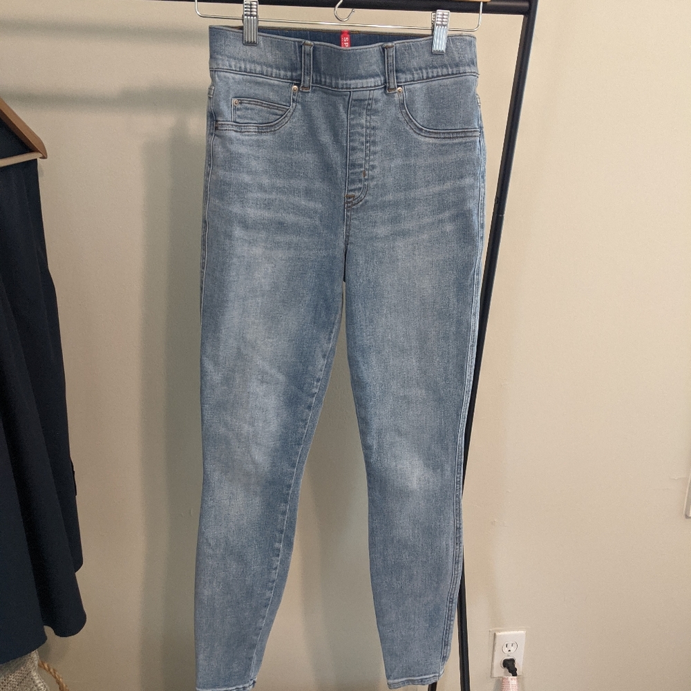 Spanx high waisted denim leggings